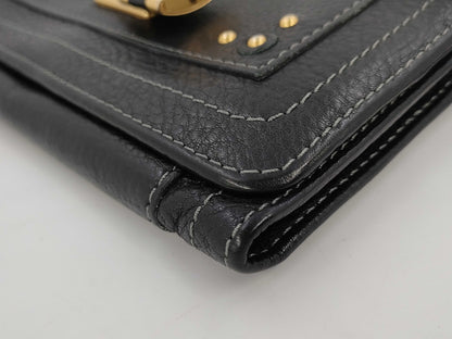Chloe Paddington Long Wallet Black Wallet