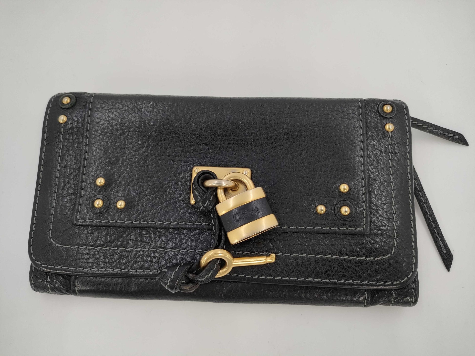 Chloe Paddington Long Wallet Black Wallet