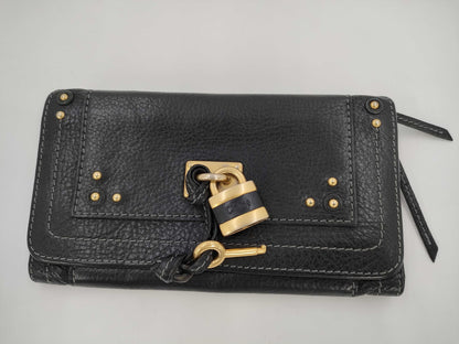 Chloe Paddington Long Wallet Black Wallet