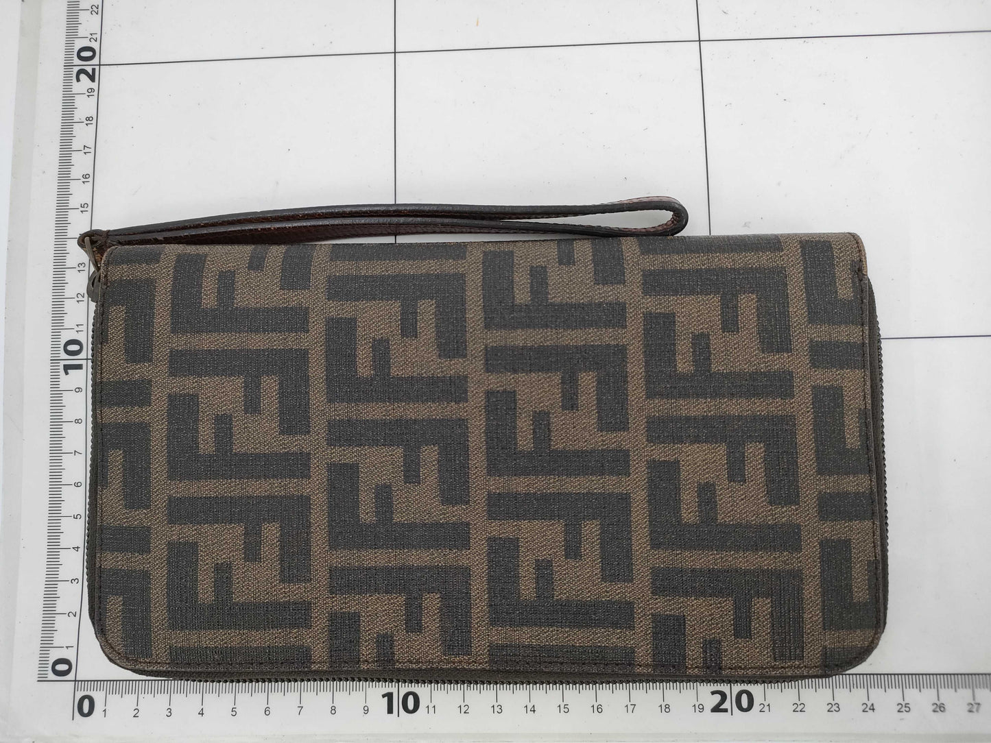 FENDI Organizer Zucca Round Zip Long Wallet