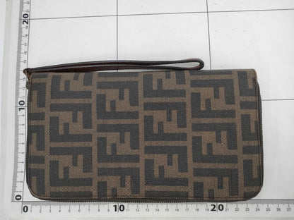 FENDI Organizer Zucca Round Zip Long Wallet
