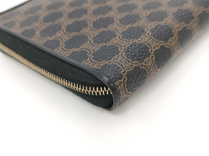 CELINE Macadam Round Zip Long Wallet