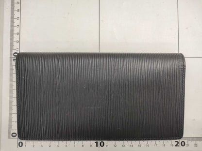 LOUIS VUITTON Brazza Epi Black Wallet