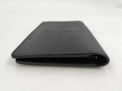 LOUIS VUITTON Brazza Epi Black Wallet