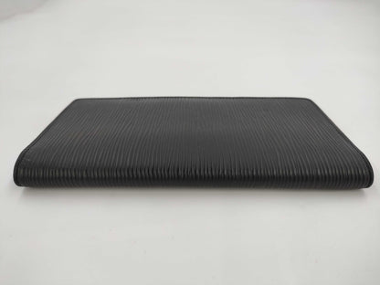 LOUIS VUITTON Brazza Epi Black Wallet