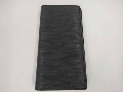 LOUIS VUITTON Brazza Epi Black Wallet