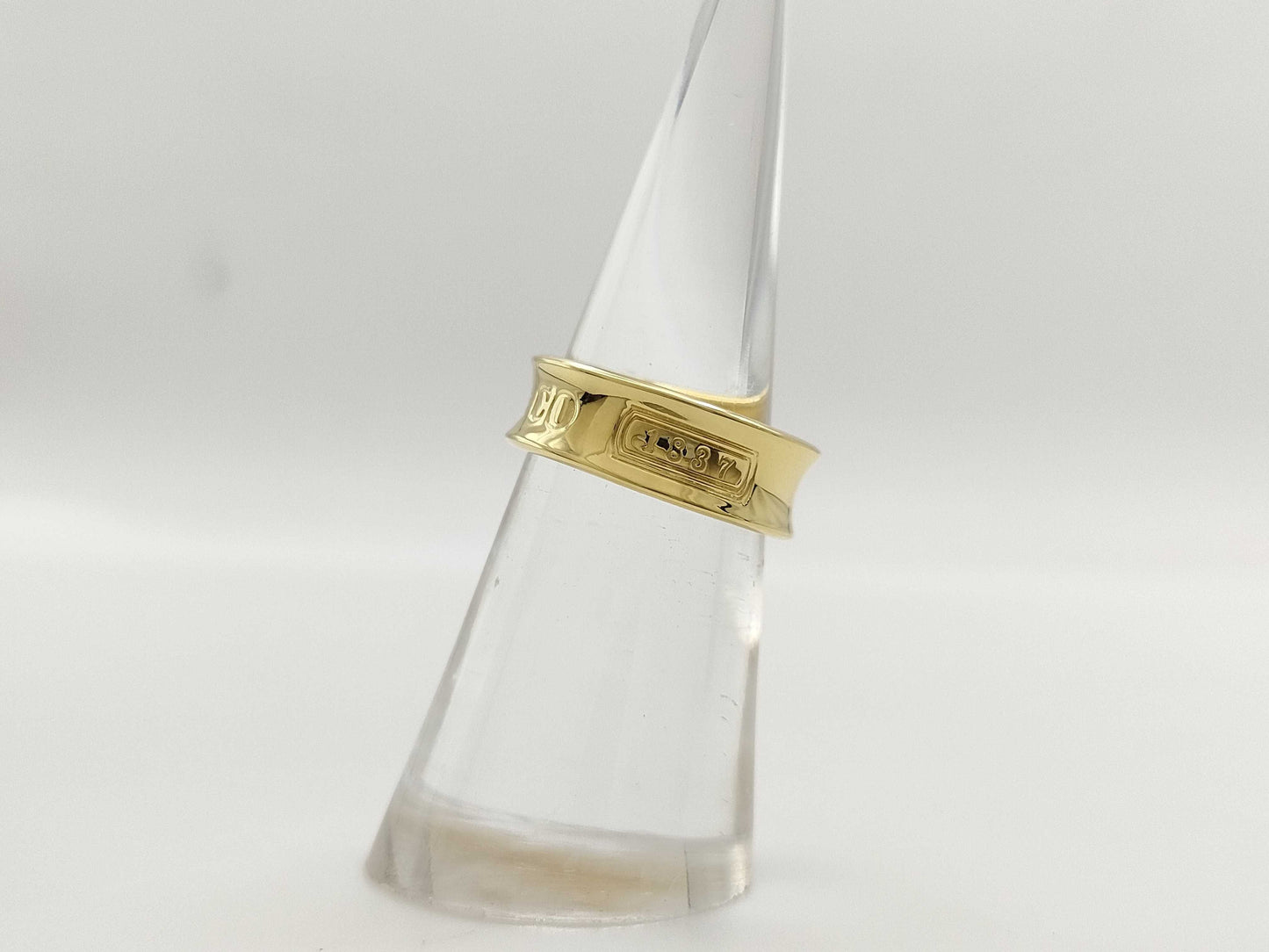 Tiffany & Co. Narrow 1837 Yellow Gold 750 6.0g Ring 