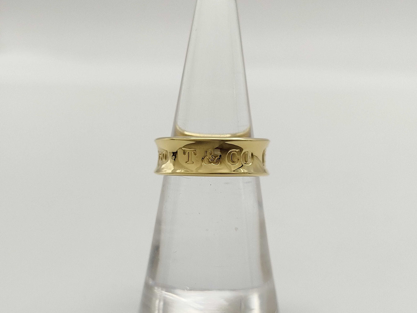 Tiffany & Co. Narrow 1837 Yellow Gold 750 6.0g Ring 