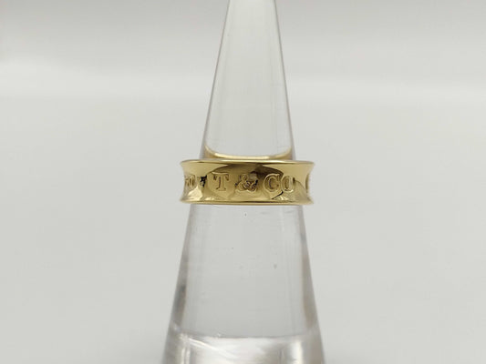 Tiffany & Co. Narrow 1837 Yellow Gold 750 6.0g Ring 