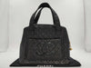 CHANEL Coco Mark Matelasse Black Handbag with Seal and Card