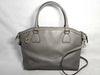 GUCCI Old Gucci All Leather Gray Tote Bag with Studs