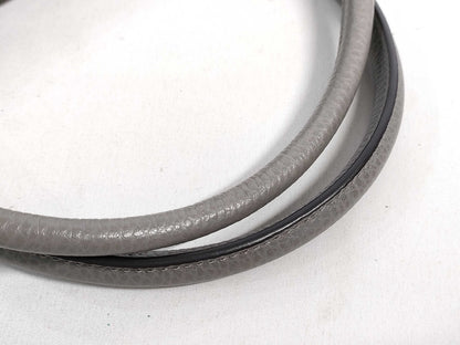 GUCCI Old Gucci All Leather Gray Tote Bag with Studs