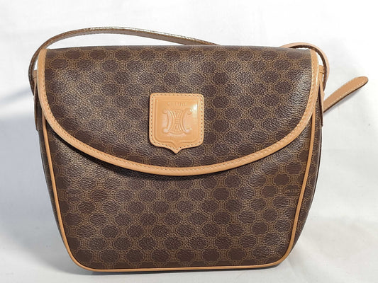 CELINE Macadam PVC Triomphe Shoulder Bag