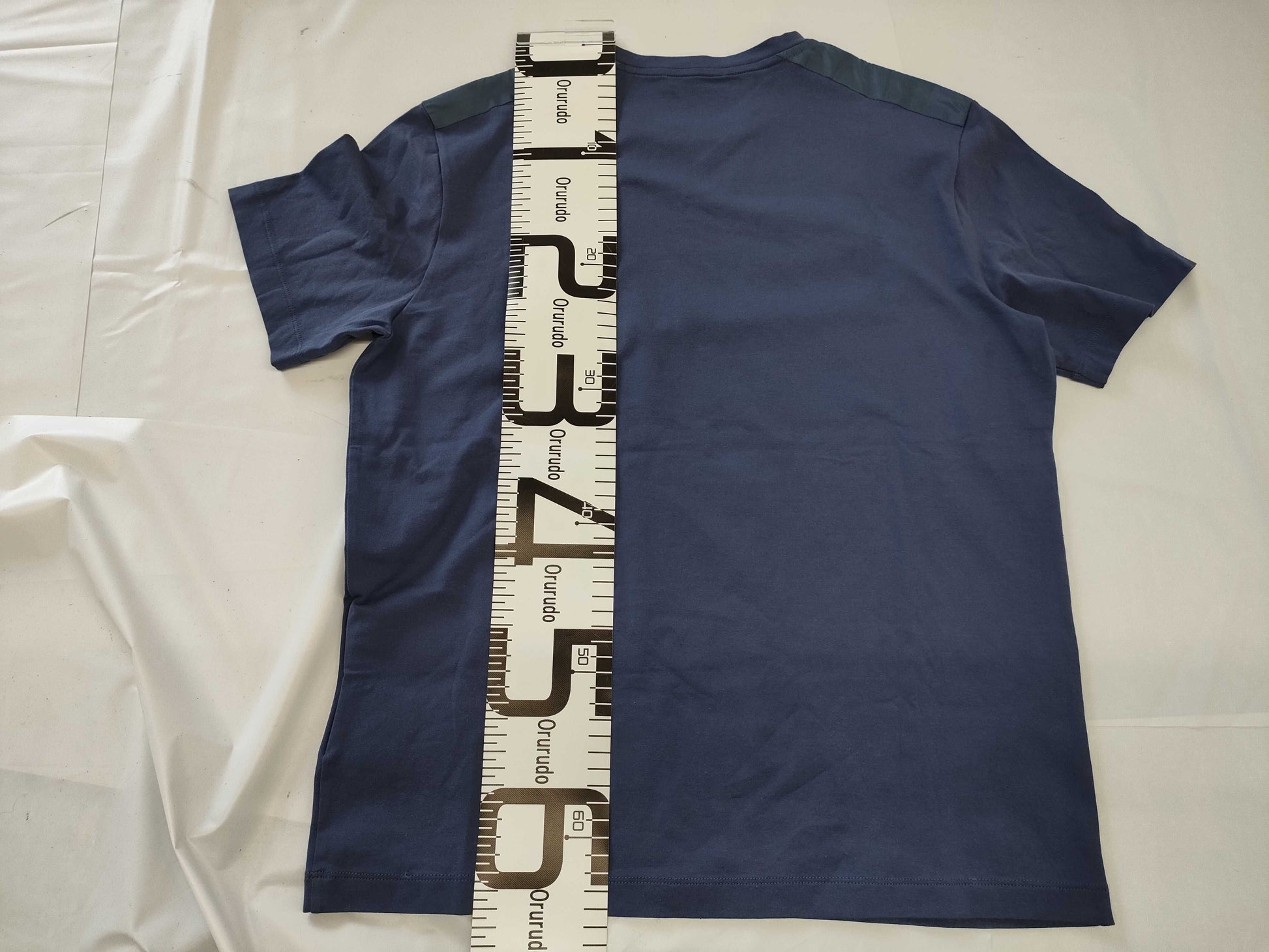 PRADA NFC Readable Triangle Logo Nylon T-Shirt, Size L