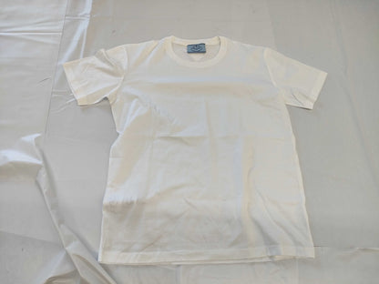 PRADA Prada Current Blue Tag Back Triangle Logo T-Shirt White XL T-Shirt