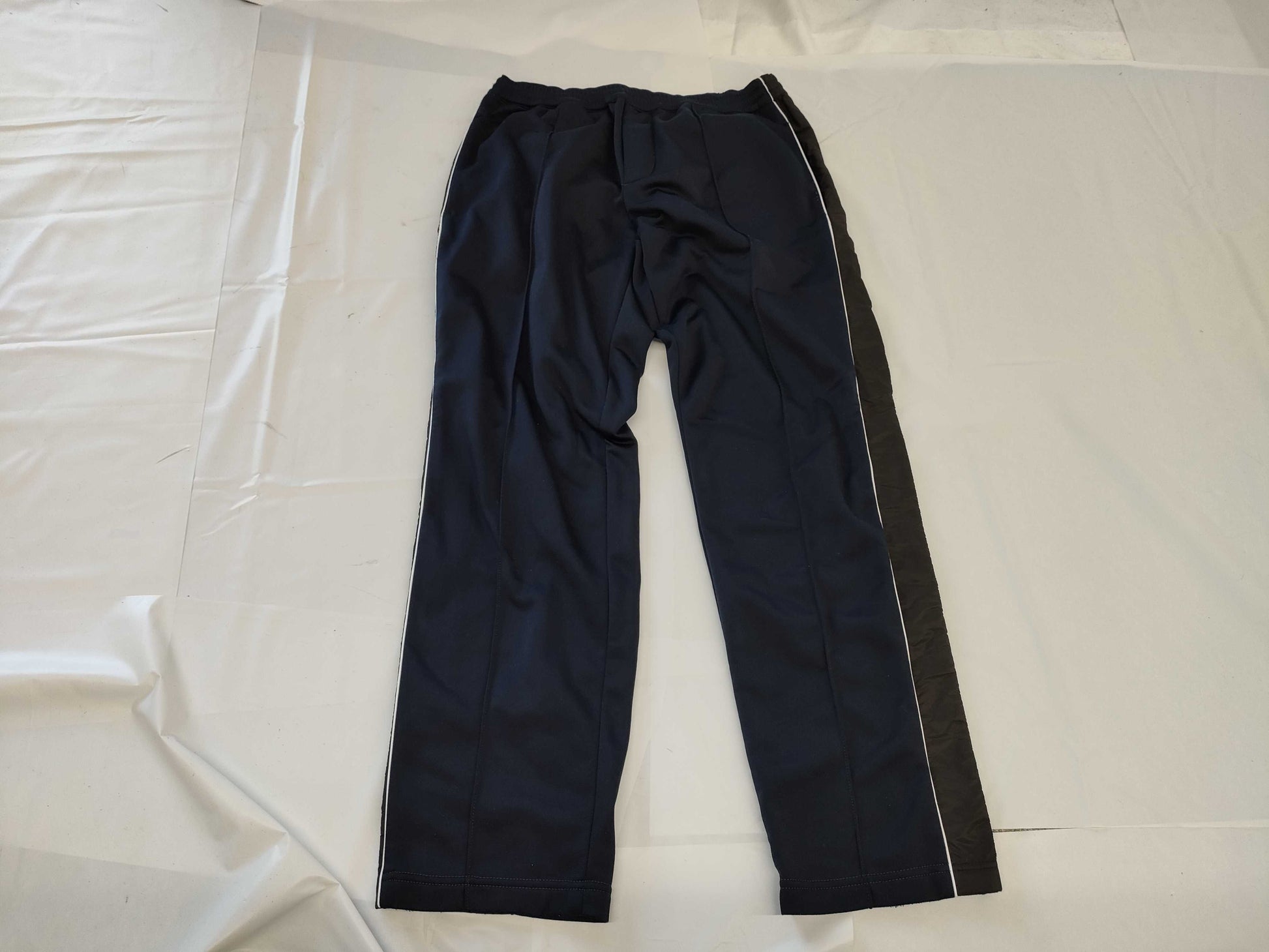 PRADA Prada Triangle Logo Men's Nylon Switch Pants, Navy/Black, Size L