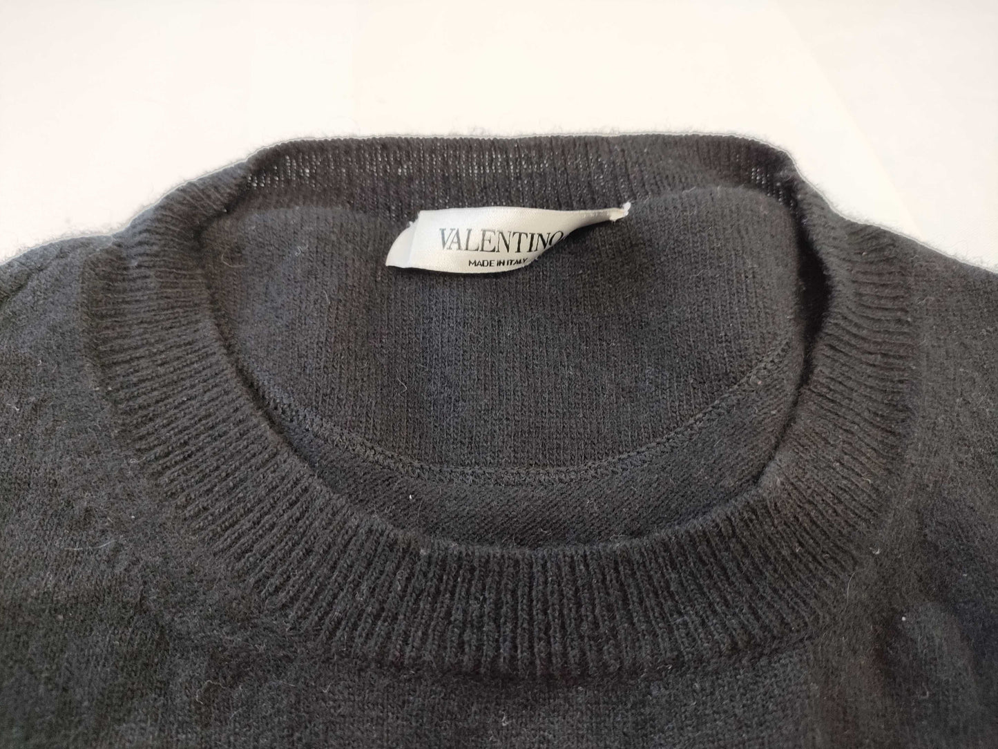 VALENTINO Logo Knit Sweater with Current Tag, Men's Size M Tops