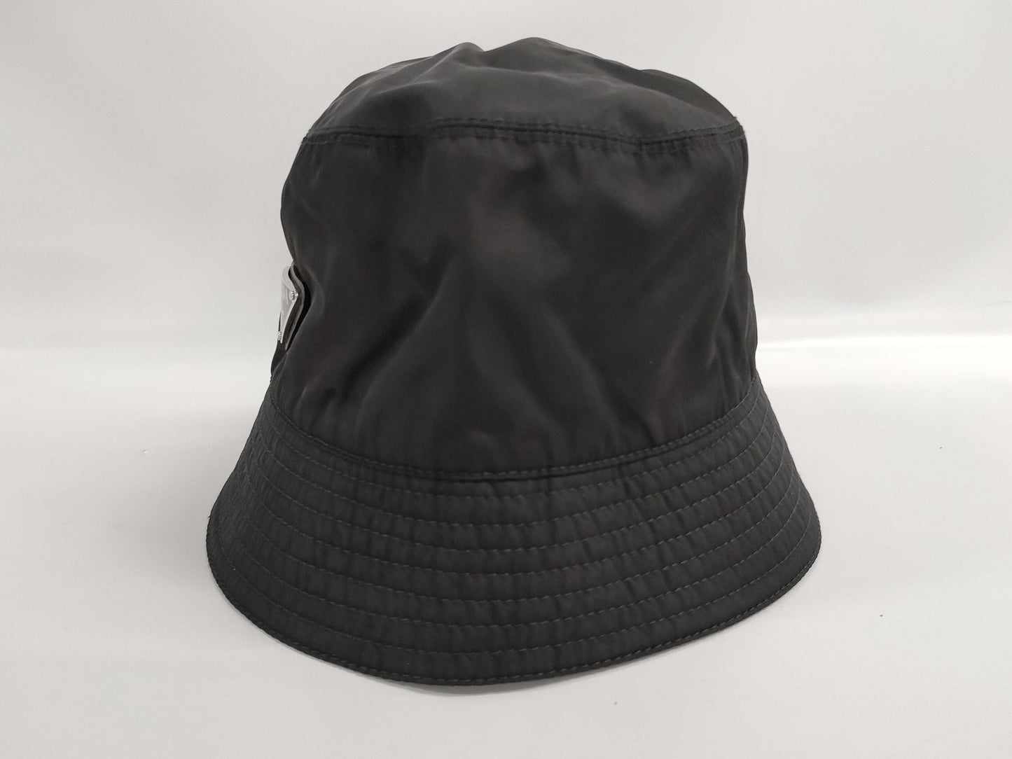 PRADA Prada 23 Re-Nylon Triangle Plate Bucket Hat, Size M Other Apparel
