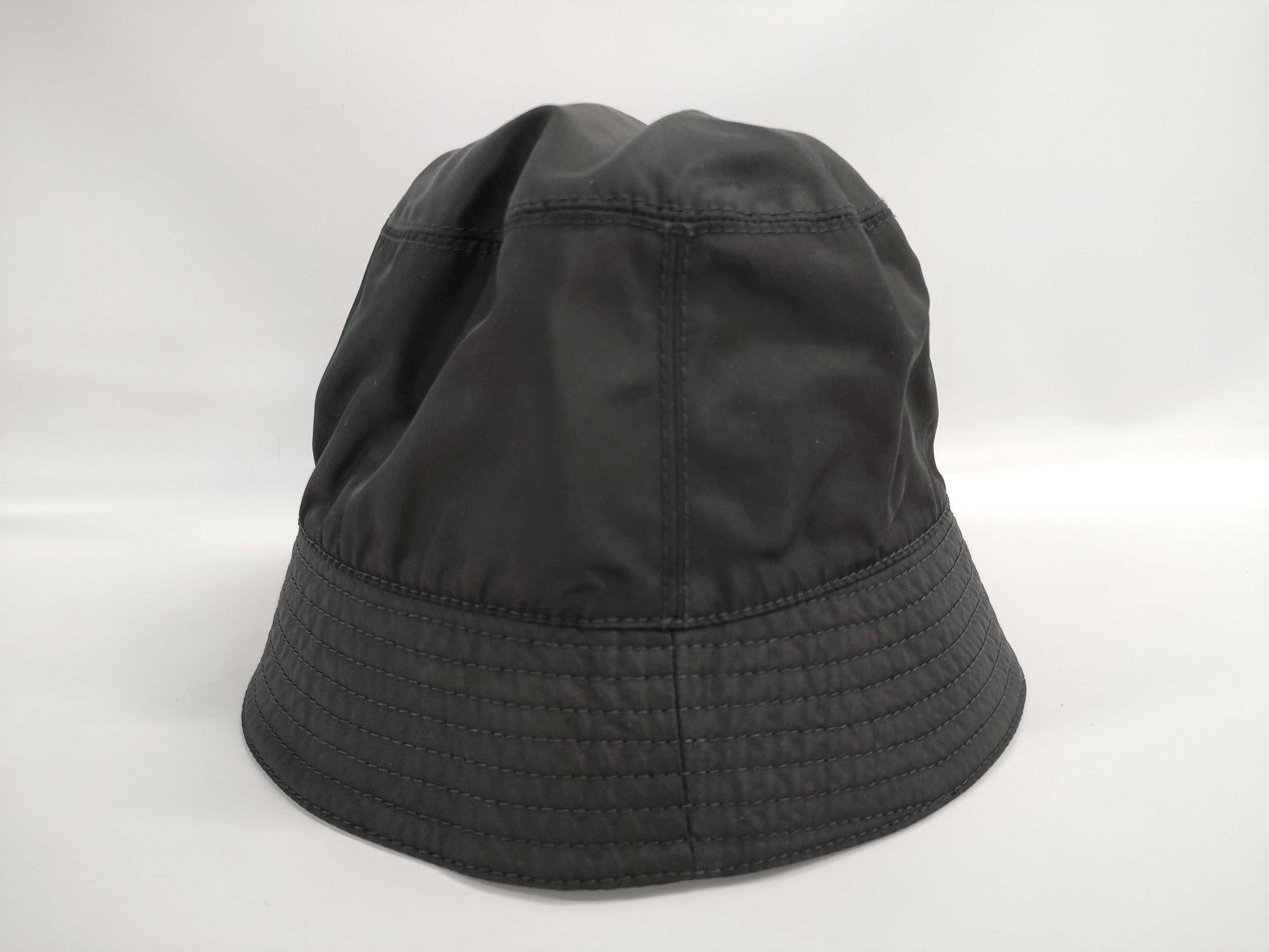 PRADA Prada 23 Re-Nylon Triangle Plate Bucket Hat, Size M Other Apparel