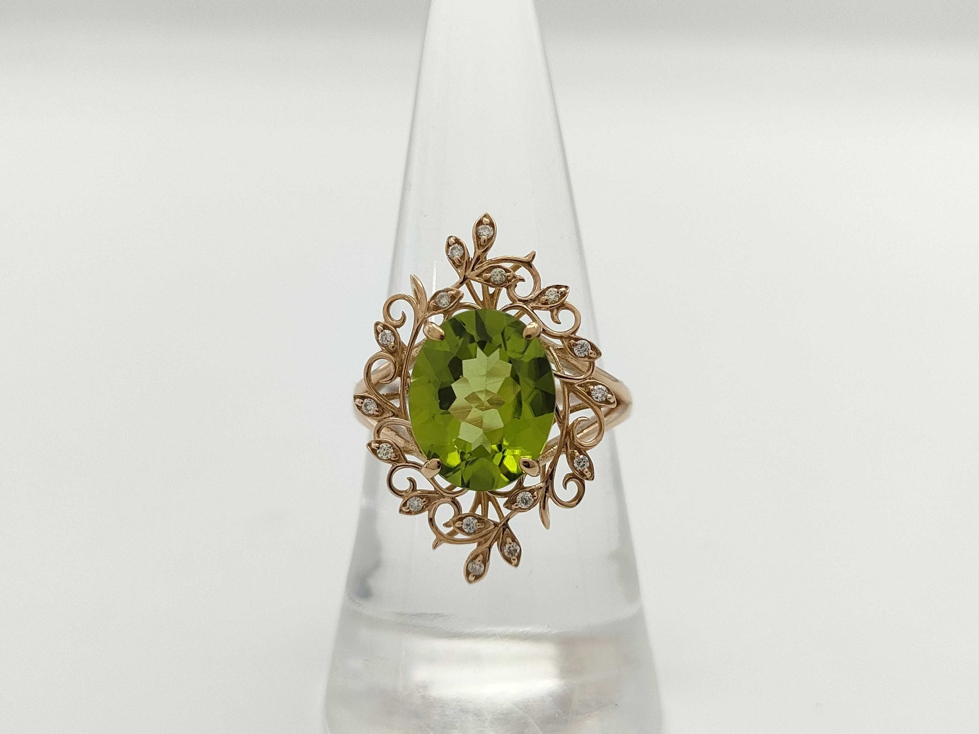 PE 3.15ct D 0.06ct K18 4.1g Ring 