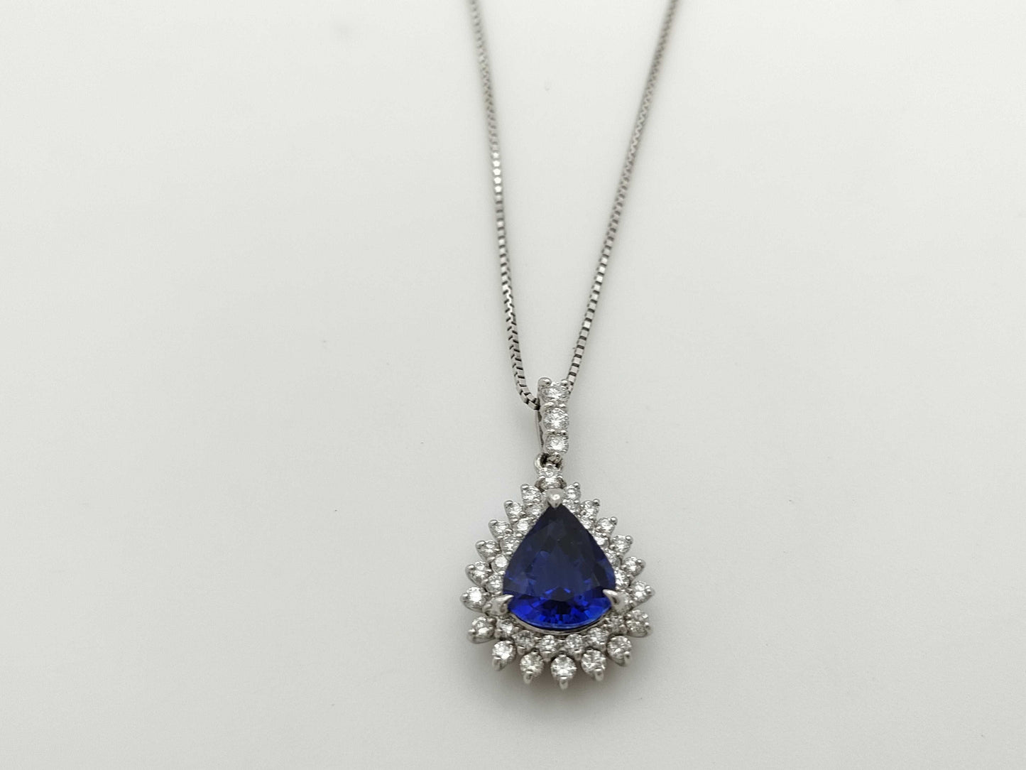 S1.55ct D0.41ct PT900/850 5.0g Necklace 