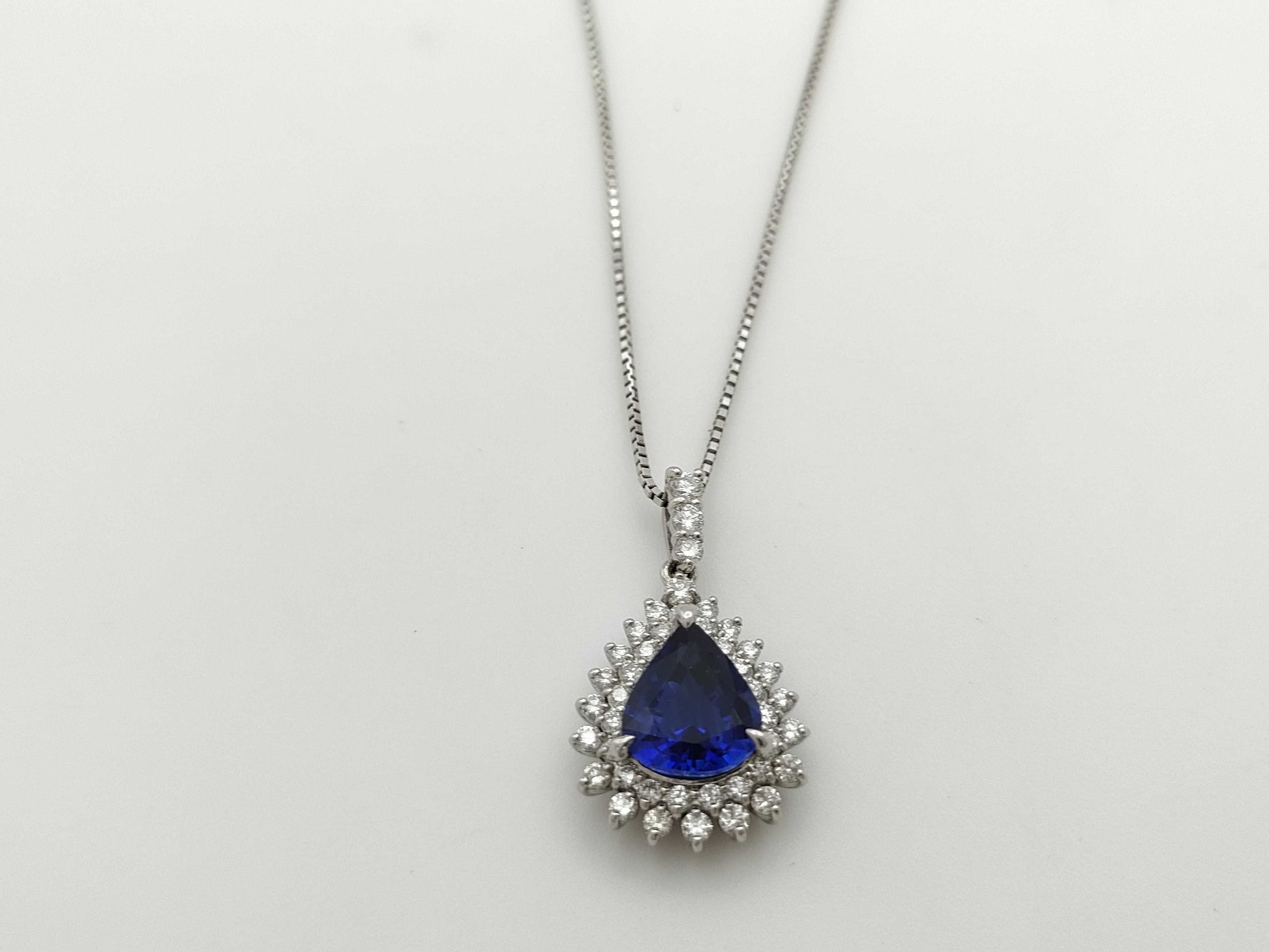 S1.55ct D0.41ct PT900/850 5.0g Necklace 