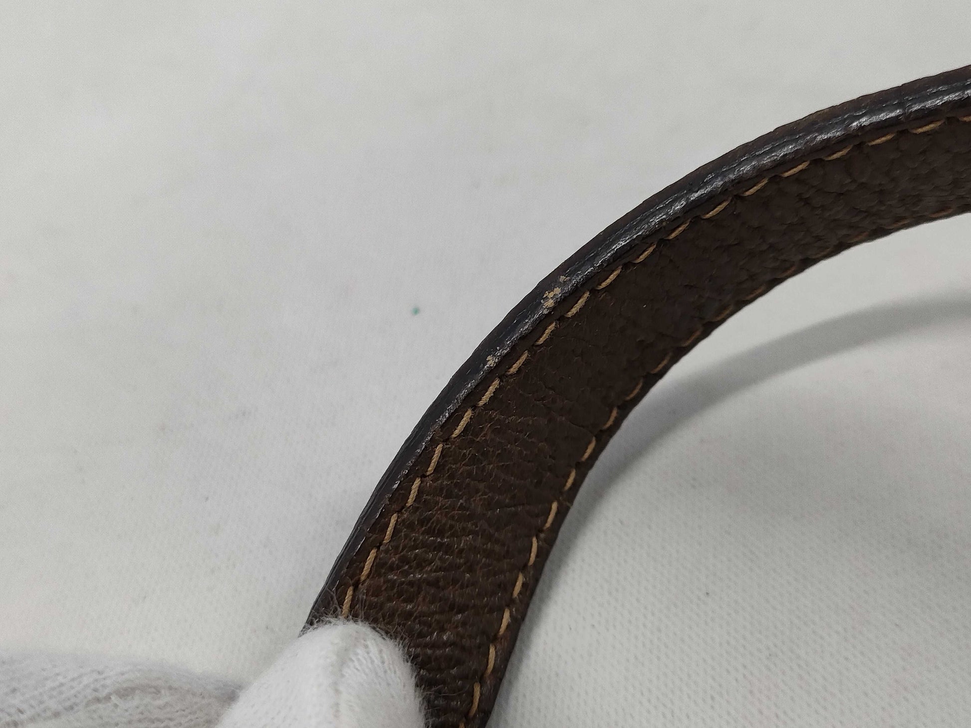 GUCCI Sherry Line GG Supreme PVC x Leather Shoulder Bag