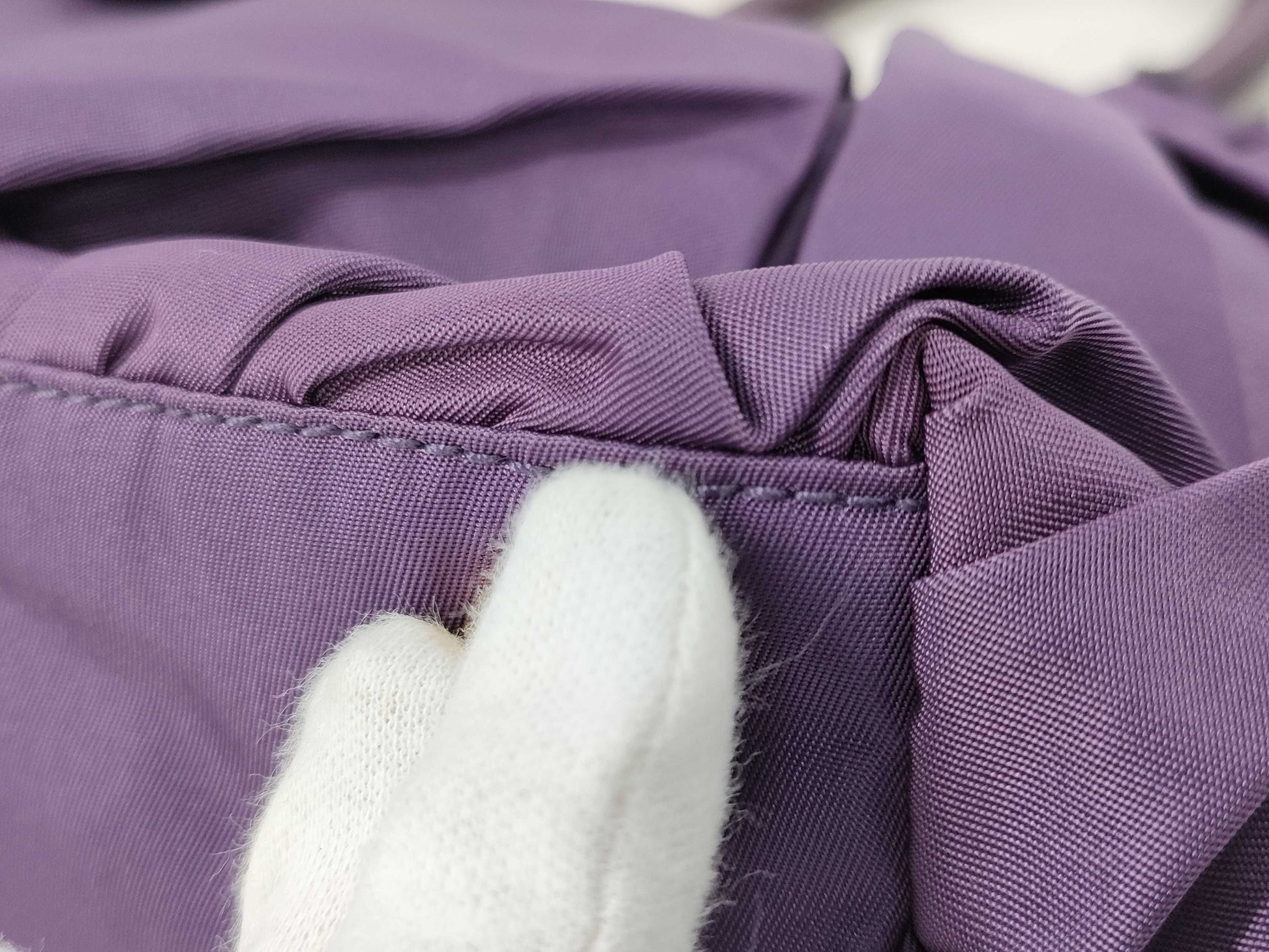 PRADA Tessuto Nylon Handbag Tote Bag Women's Purple Bag