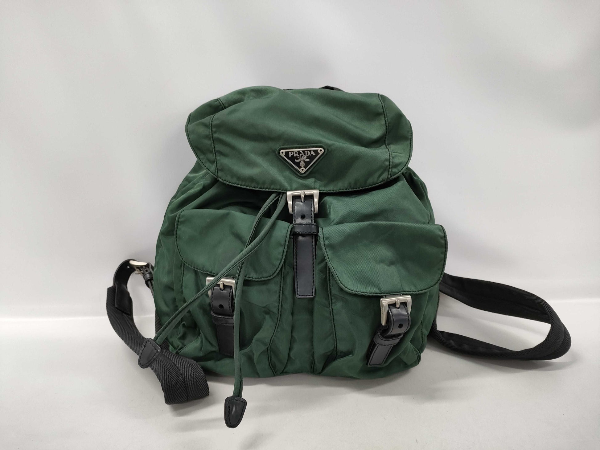 PRADA PRADA Prada Backpack Nylon Green Backpack