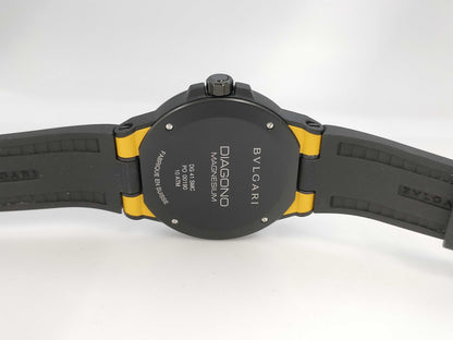 BVLGARI Diagono Magnesium DG41SMC PO00190 Automatic Yellow Dial Men's Watch