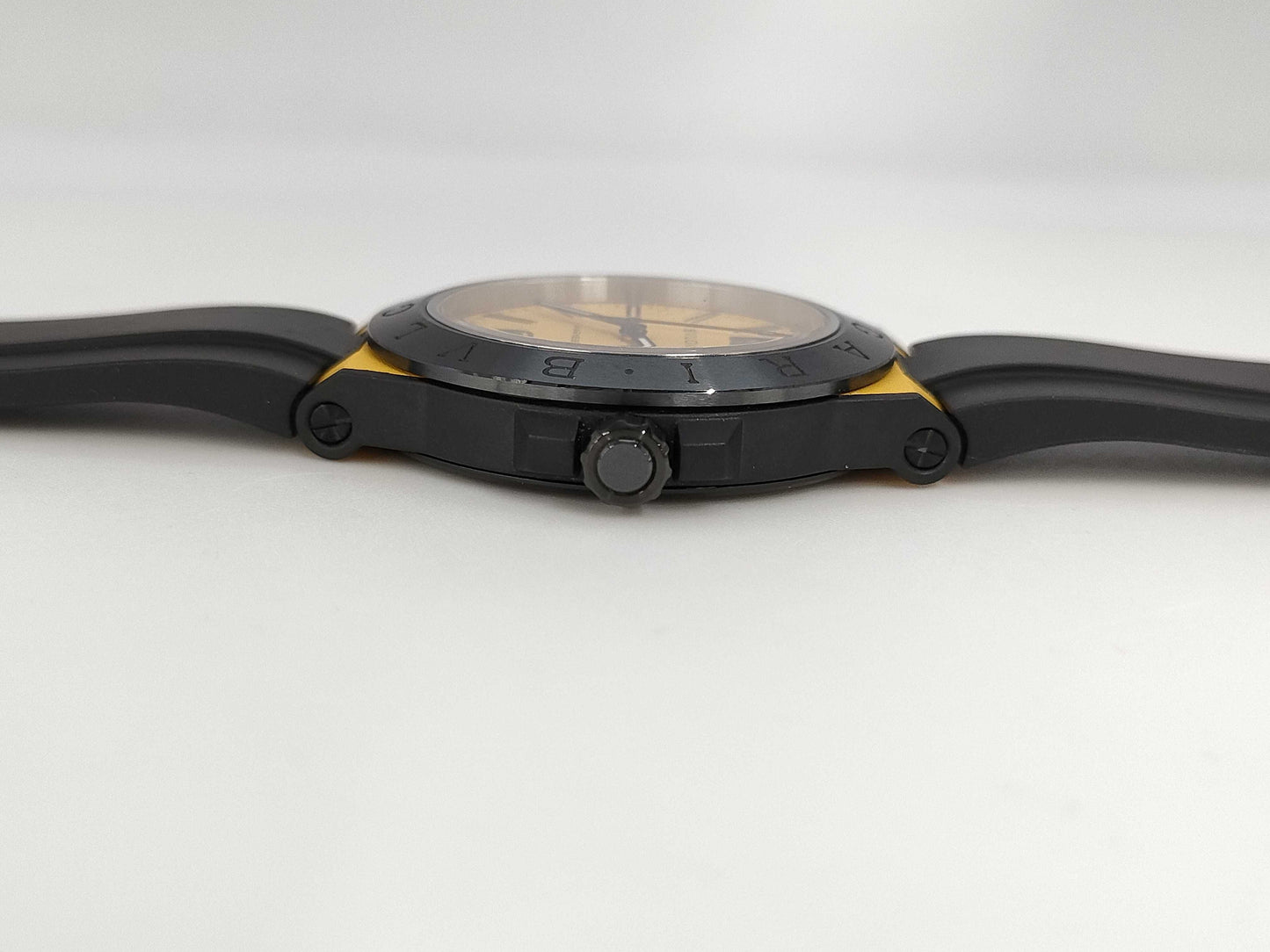 BVLGARI Diagono Magnesium DG41SMC PO00190 Automatic Yellow Dial Men's Watch