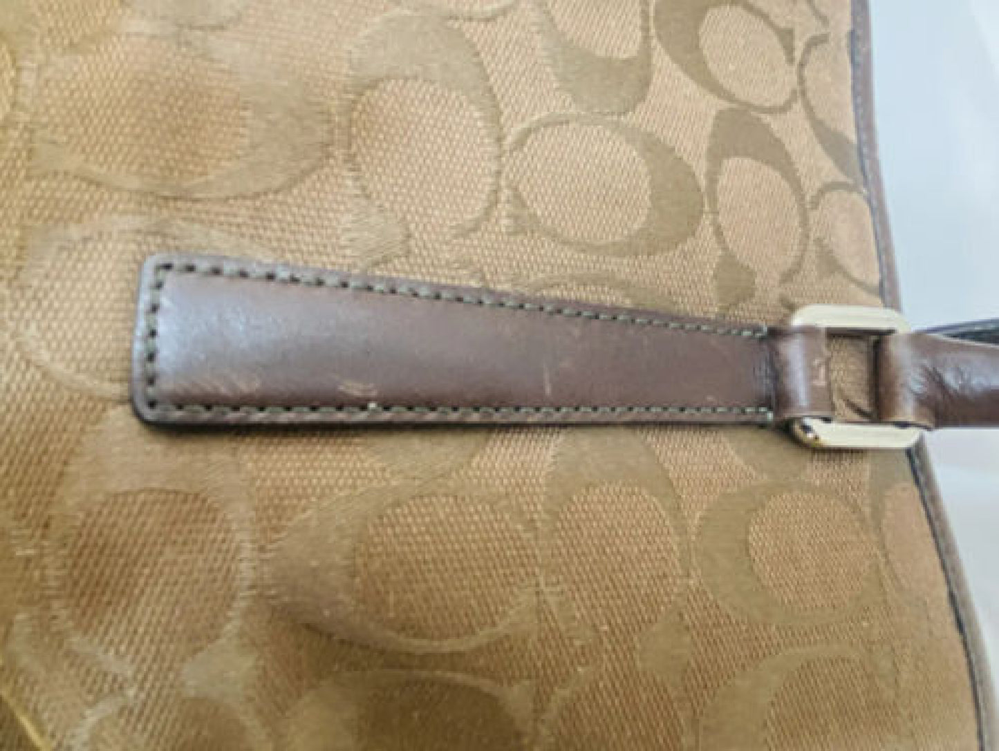 COACH Signature Brown Tote Bag Handbag