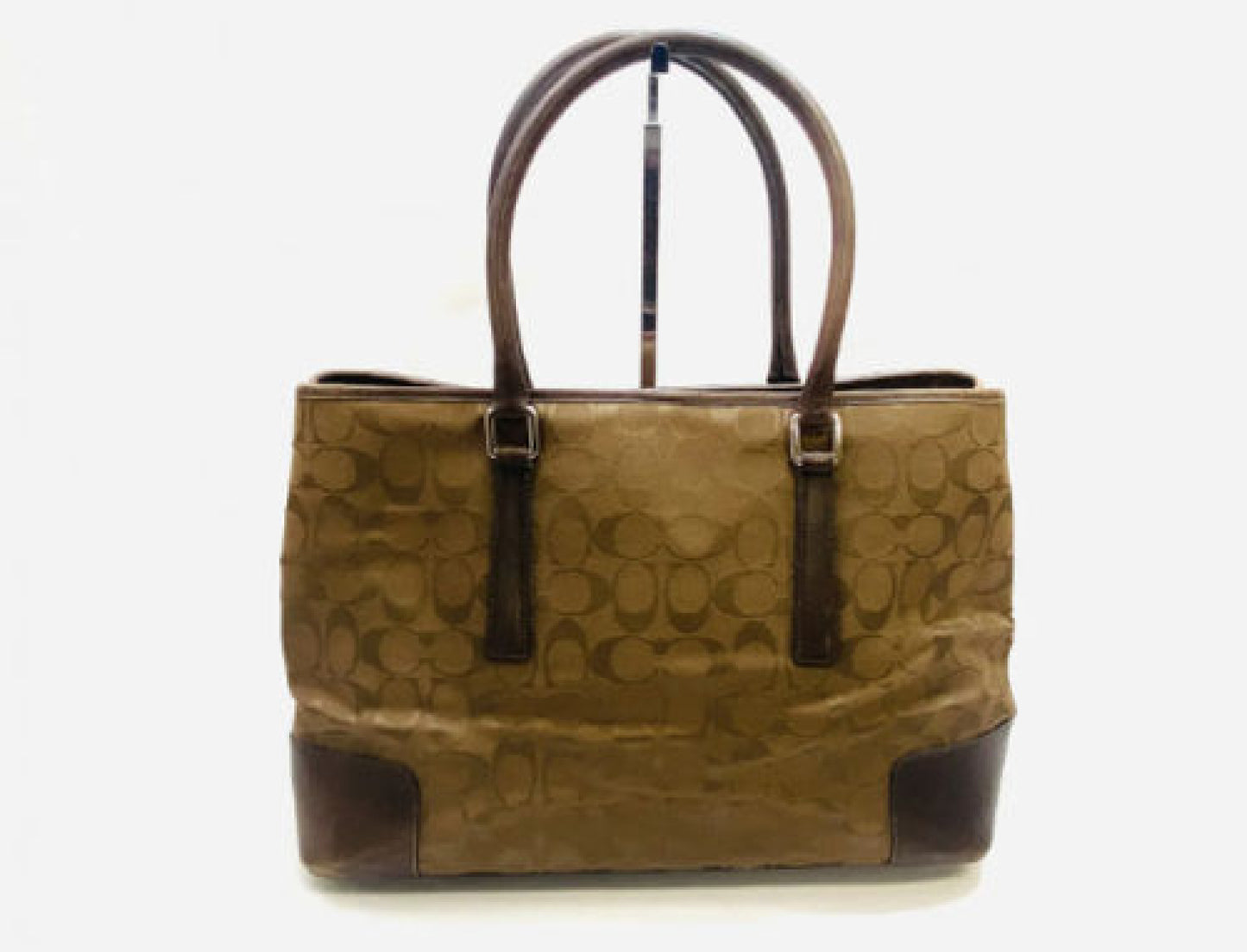 COACH Signature Brown Tote Bag Handbag