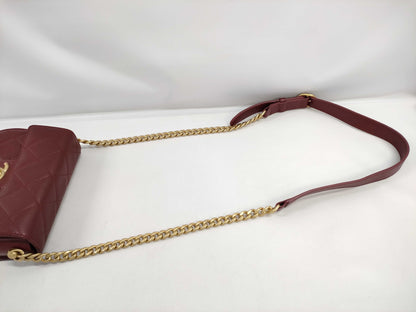 CHANEL Matelasse Caviar Leather AS2484 Chain Shoulder Bag with IC Chip