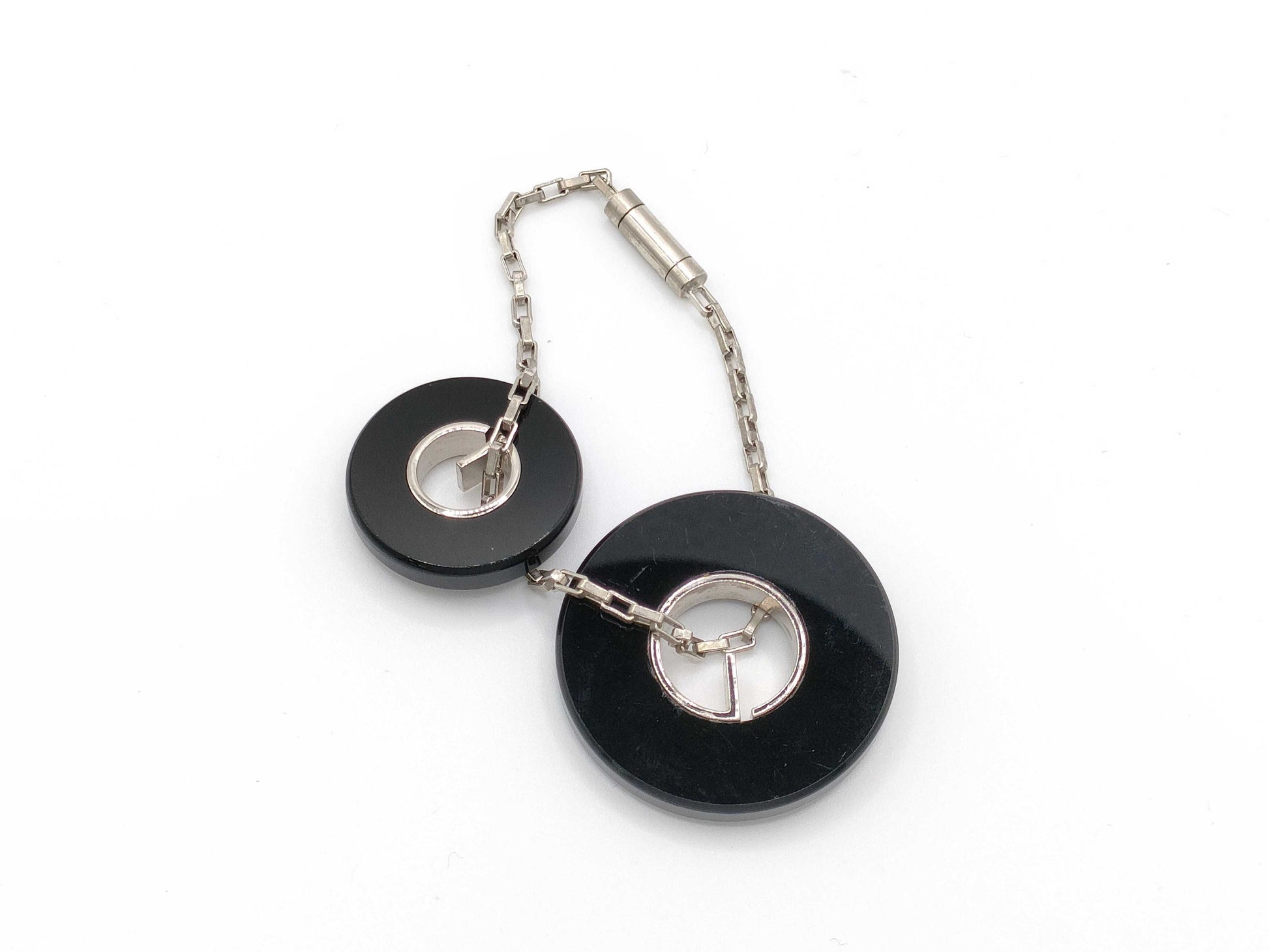 GUCCI Charm Metal Black x Silver Charm