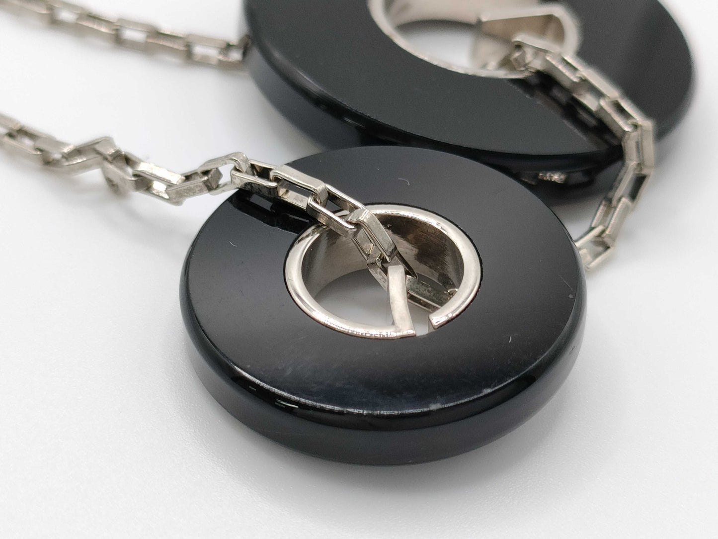 GUCCI Charm Metal Black x Silver Charm