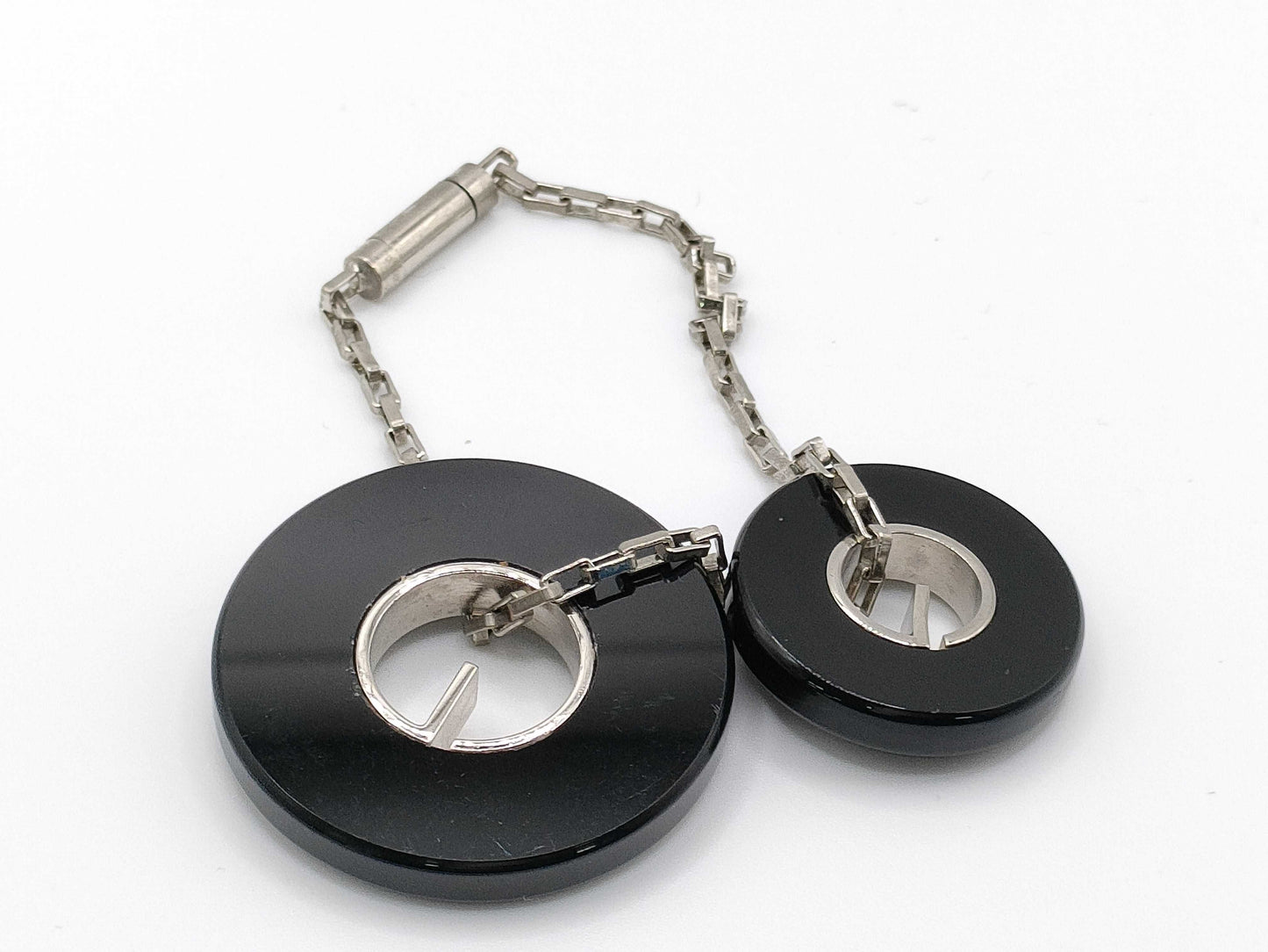 GUCCI Charm Metal Black x Silver Charm
