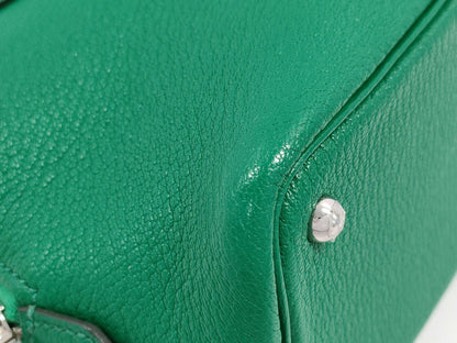 HERMES Mini Bolide 1923 Chevre Mint A Stamped Handbag