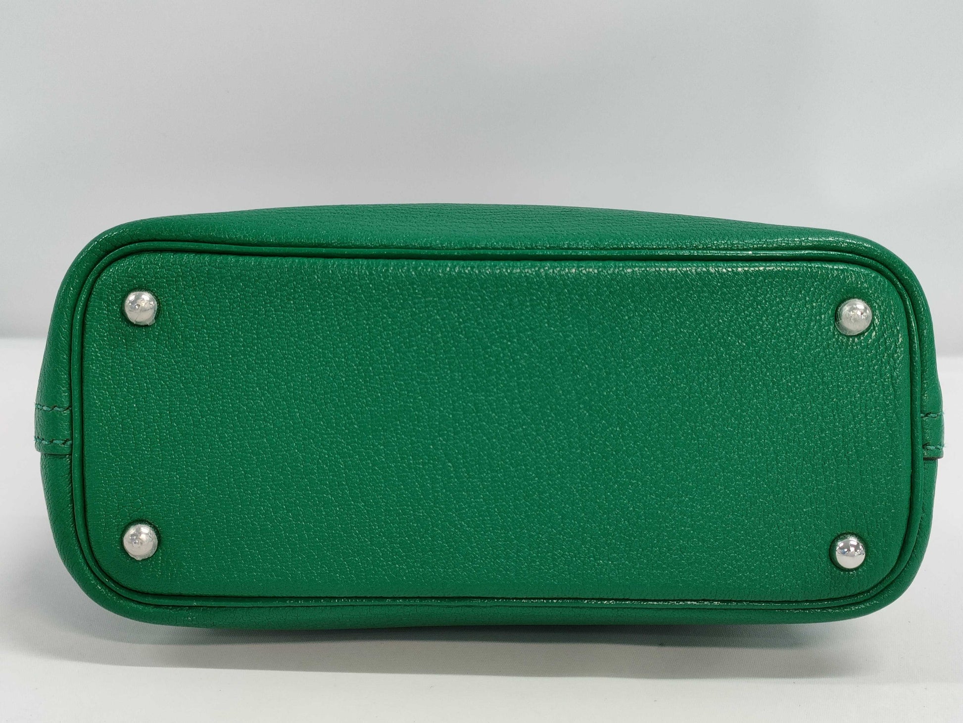 HERMES Mini Bolide 1923 Chevre Mint A Stamped Handbag