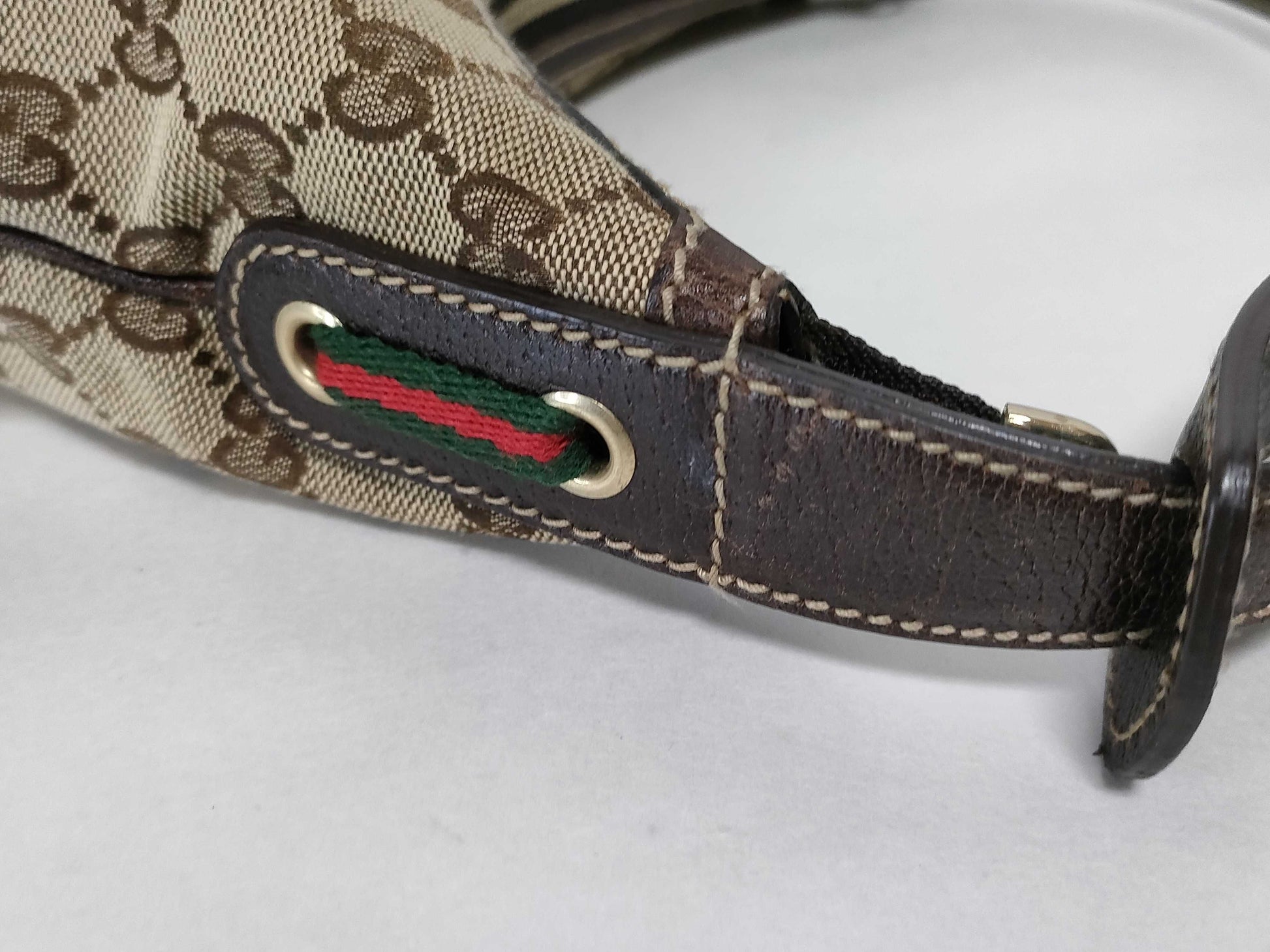 GUCCI GG Canvas Gucci Handbag Half Moon Shoulder Bag