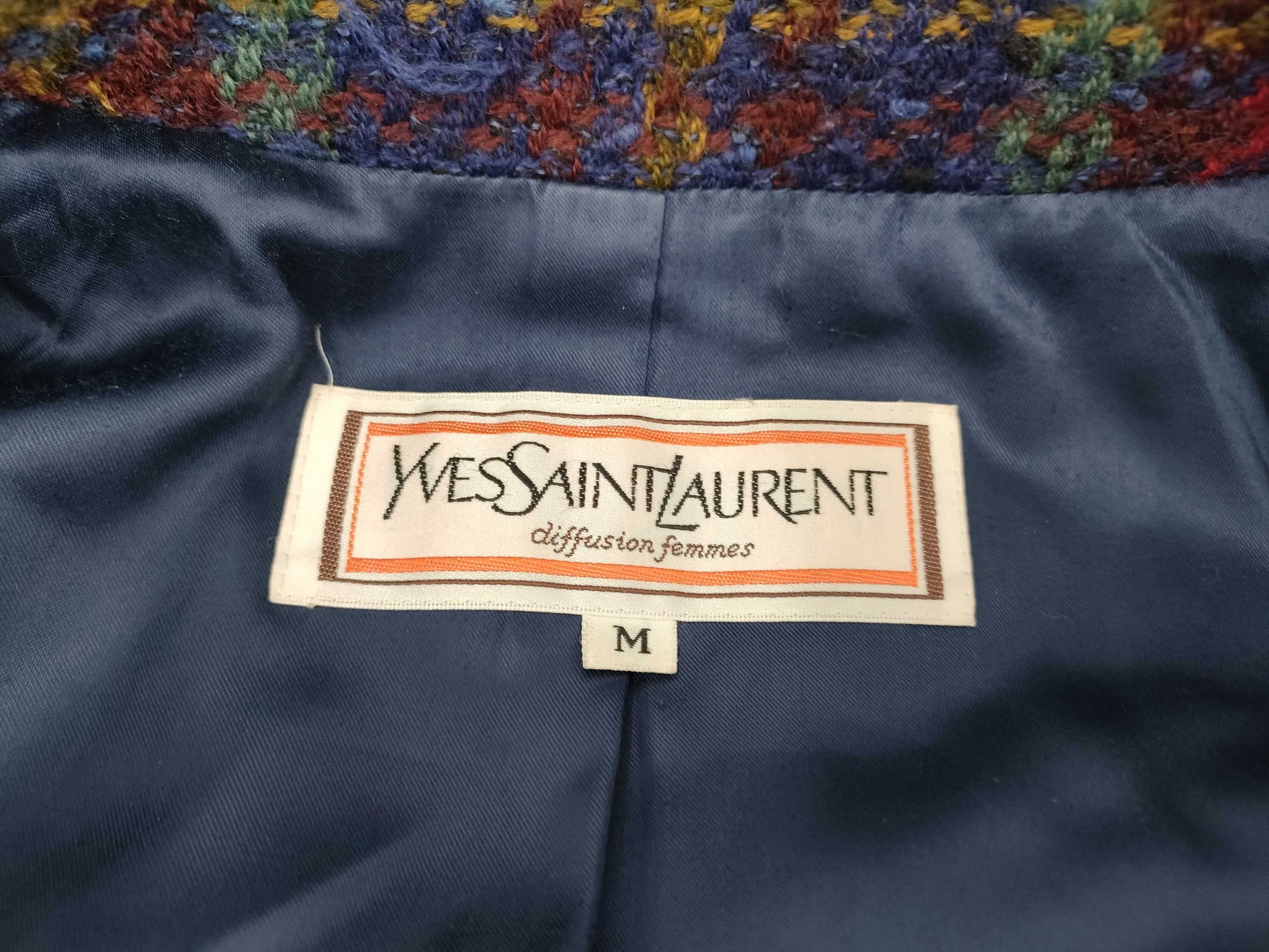 Yves Saint Laurent Tweed Coat Size M