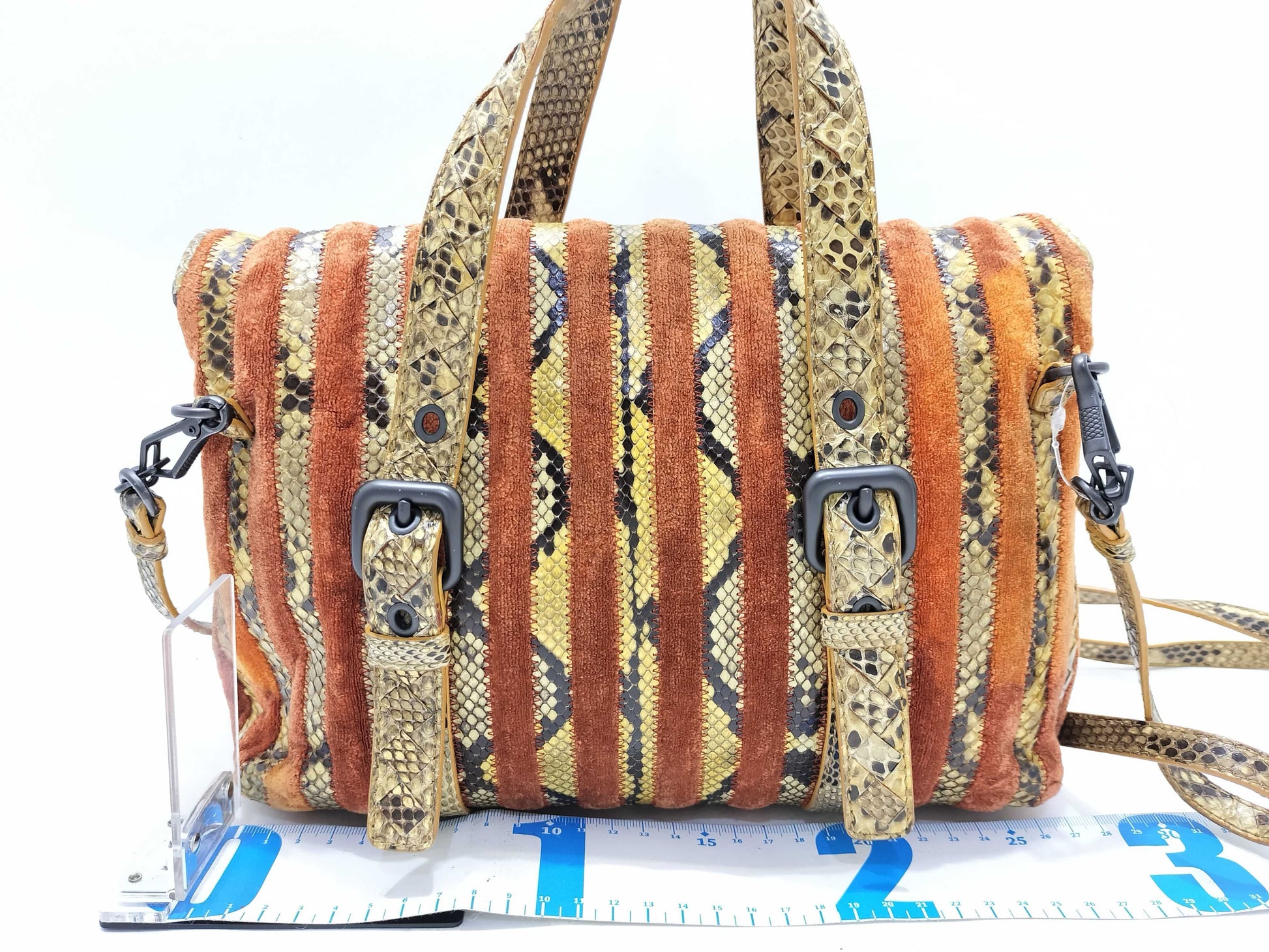 BOTTEGA VENETA Bottega Veneta Python Velvet 2-way Shoulder Bag/Handbag