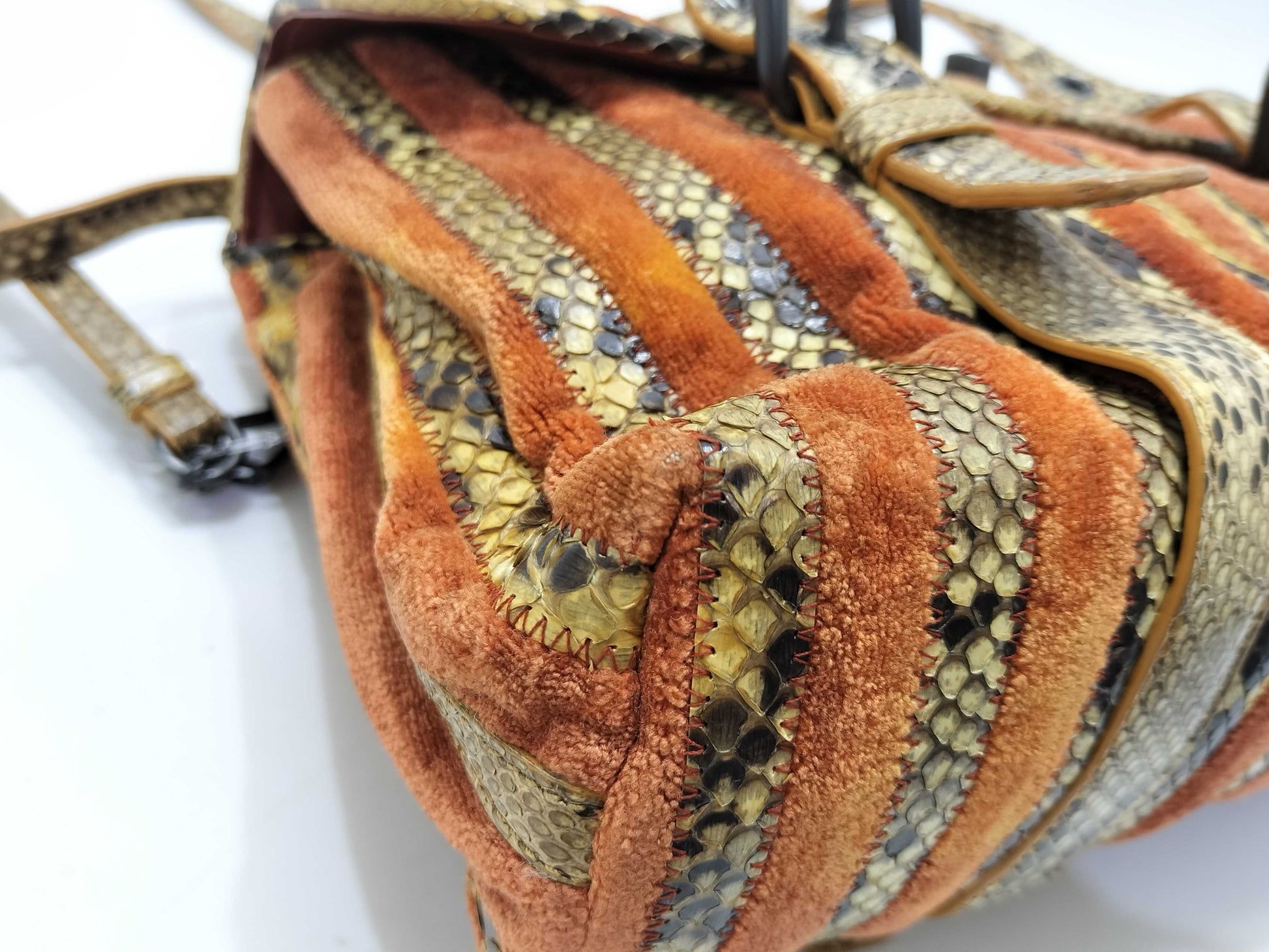 BOTTEGA VENETA Bottega Veneta Python Velvet 2-way Shoulder Bag/Handbag