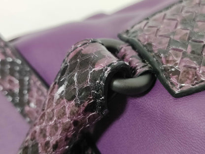 BOTTEGA VENETA Python 2-way shoulder bag/handbag