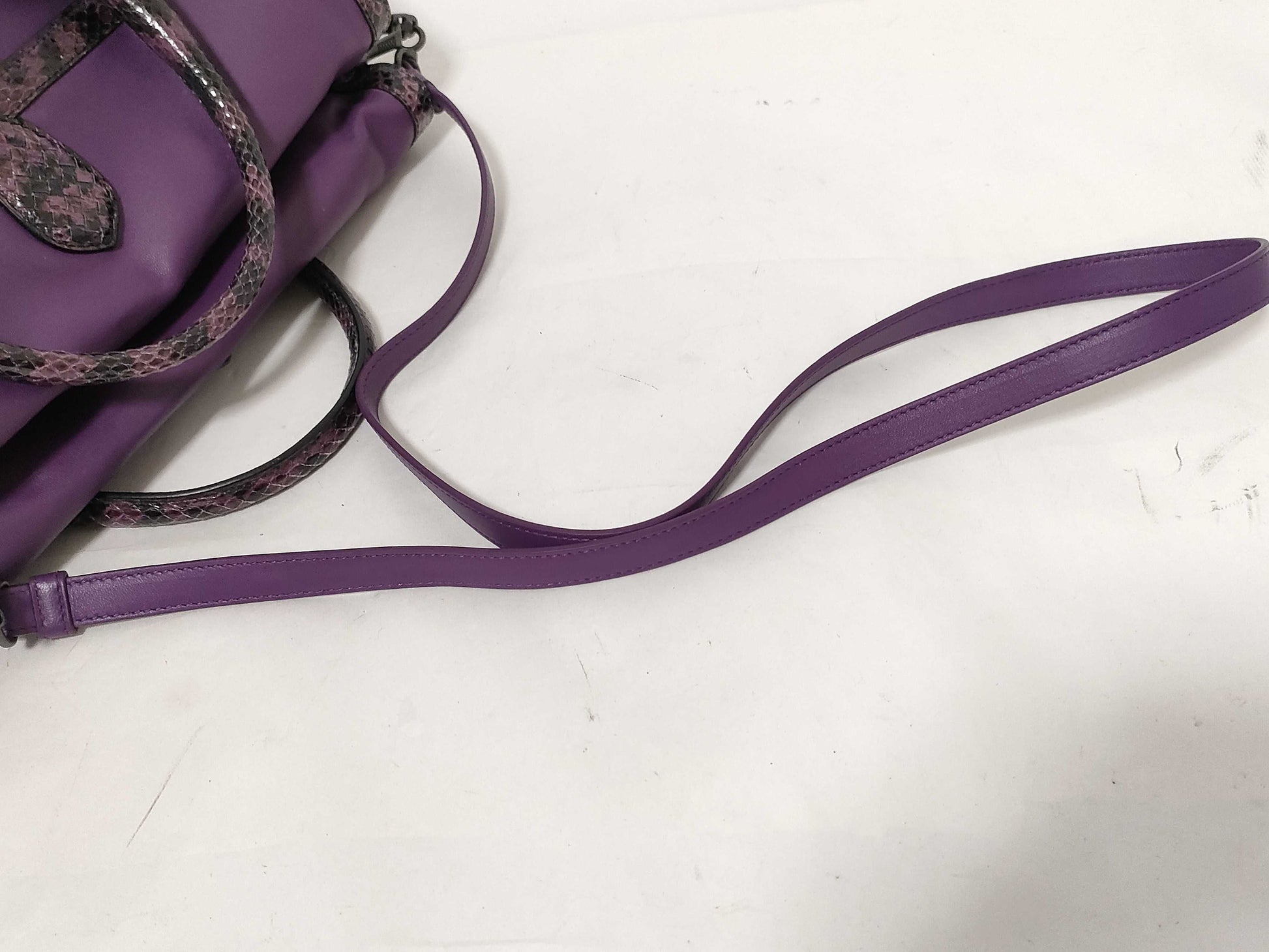 BOTTEGA VENETA Python 2-way shoulder bag/handbag