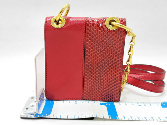 CELINE Python Mini Chain Shoulder Bag Shoulder Bag