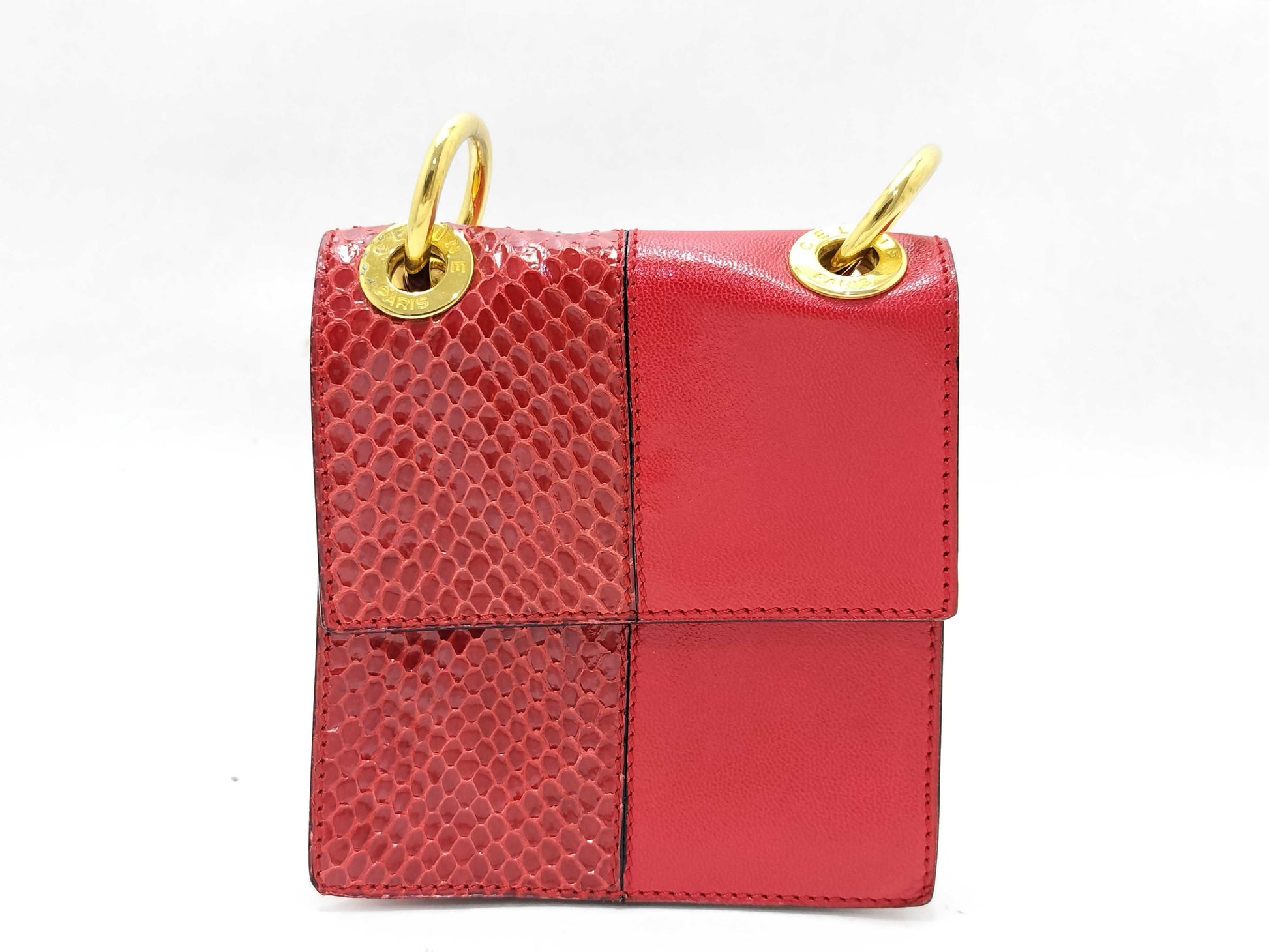 CELINE Python Mini Chain Shoulder Bag Shoulder Bag