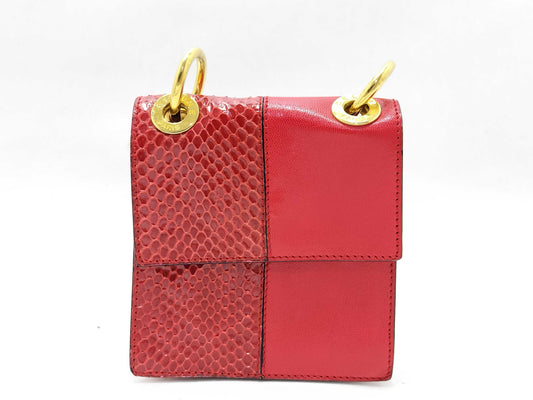 CELINE Python Mini Chain Shoulder Bag Shoulder Bag