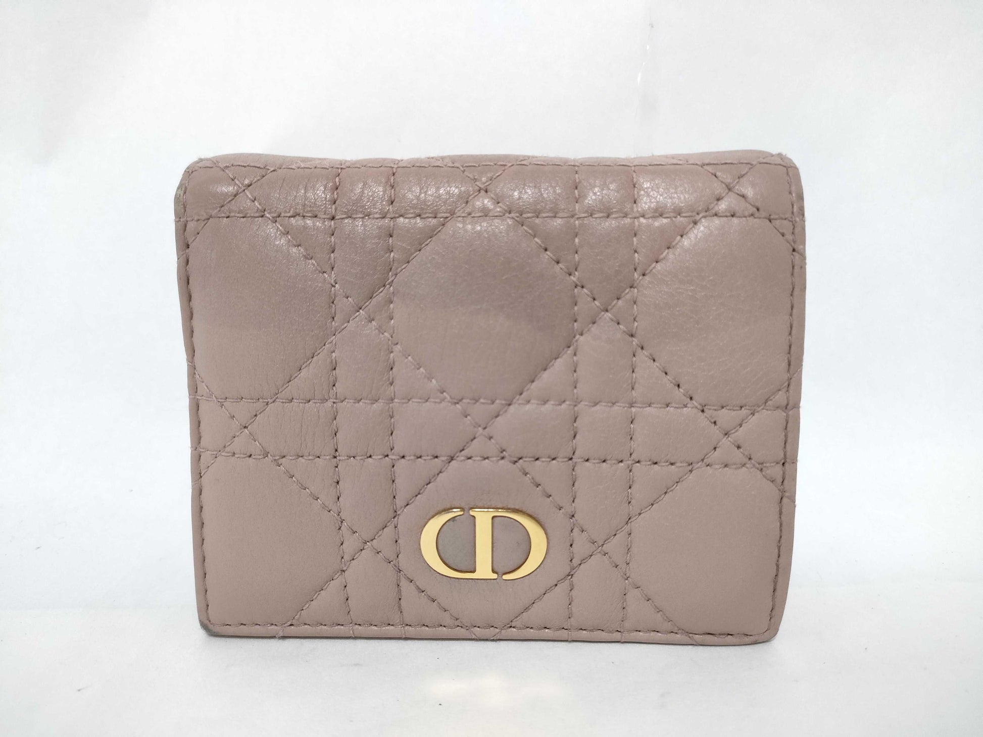 Dior Christian Dior Cannage Caro Folding Wallet