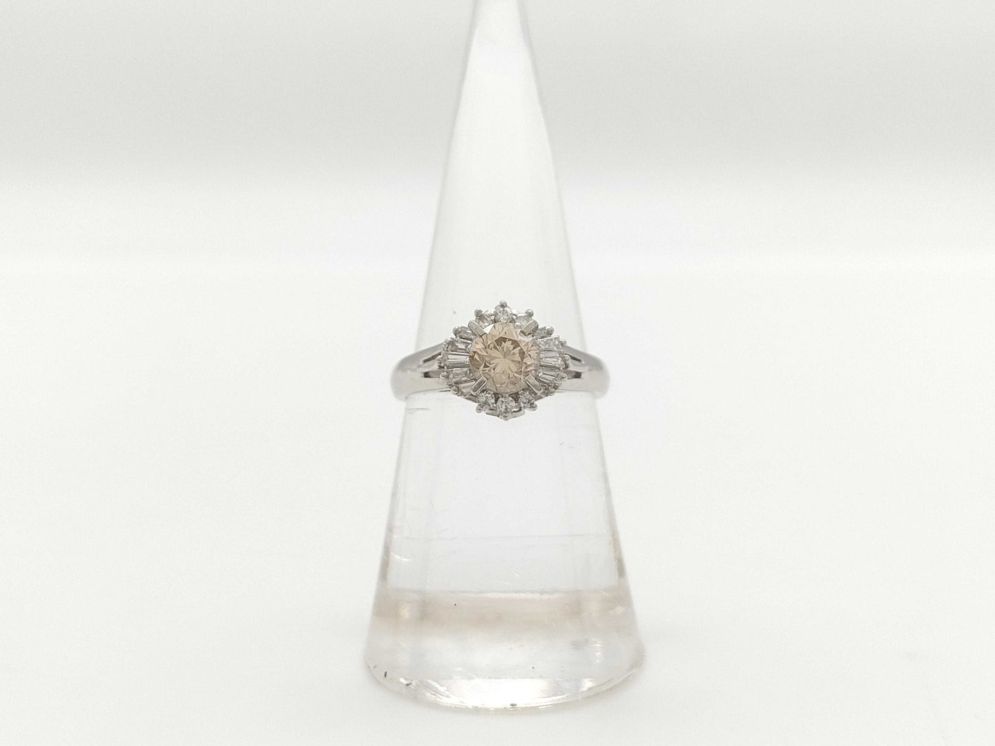 D0.76ct FD0.25ct PT900 5.7g Ring 